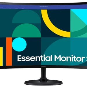 Monitor Samsung 27 Pulgadas Essential, FHD, Curvatura 1800R, 75Hz, 4ms, color Negro, LS27D360GALXZX