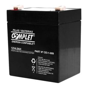 Batería Plomo Ácido COMPLET 12V 4.5 Ah. Garantía 12 meses