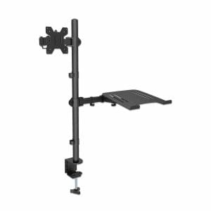 462136 Soporte combinado de escritorio para laptop y monitor; Soporta un monitor de 13 a 32 pulgadas,  de hasta 8 kg (17 libras) y una laptop de 10 a 17 pu