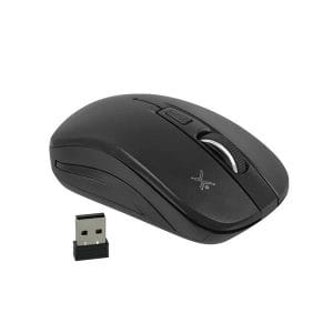 Mouse PERFECT CHOICE PC-044758, Negro, 3 Botones, RF Inalámbrico, Óptico, 1600 DPI