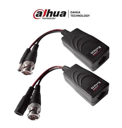 DAHUA PFM802 - Par de Transceptores Pasivos 4 Megapíxeles para Video y Energía/ Distancia de Hasta 150 M/ Voltaje de Entrada de 12v/Cableado por RJ-45
