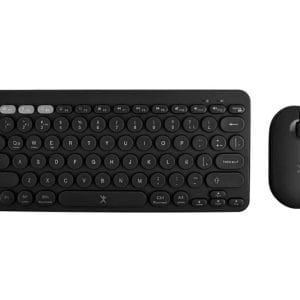 Kit de Teclado y Mouse Inalámbrico Bluetooth Dual 2.4GHz Froyo Color Negro| PERFECT CHOICE