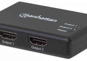 207669 Splitter HDMI de 2 puertos; Resolución 4K@30Hz, Video full 3D y Color Profundo.
