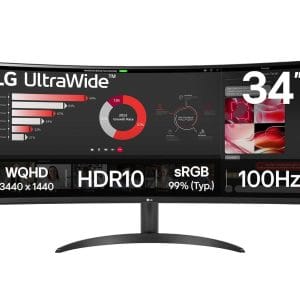MONITOR LG 34 34WR50QK ULTRAWIDE CURVO