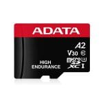 Micro Secure Digital ADATA HIGH ENDURANCE (alta durabilidad) microSDXC UHS-I U3, SD6.0 Clase 10, V30 128GB Clase 10 (A2), Velocidad de lectura / escritura