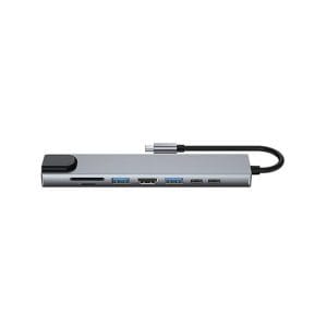 DockStation  HUB DBUGG  8 EN 1 UB GR UB81 Hub 8 en 1 UB81 Urban Balance. Con cables USB 3.0 o 2.0 , HDMI y USB Tipo C. Entrada para tarjeta SD
