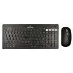 Kit Teclado + Mouse Recargable Inalámbrico + BT Zebrary Color Negro | PERFECT CHOICE