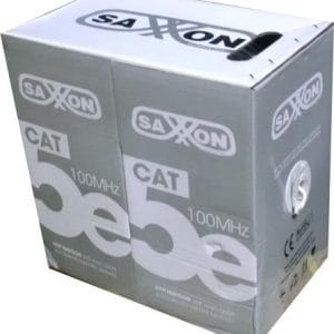 bobina de cable SAXXON OUTP5ECCA305BC, 305 m, CAT5e, Blanco, Cableado por UTP, Interior