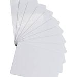 ZKTECO IDCARDNN - Paquete de 10 Tarjetas ID con Frecuencia de 125 kHz, 1 mm de Grosor, Sin Folio Impreso
