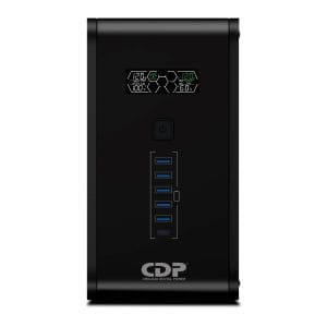 No-Break CDP R-SMART751 750VA/375W UPS Interactiva AVR 10 Salidas, 560 Joules, Proteccion RJ45, LCD, software 120 Vac