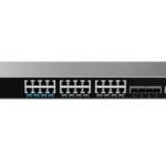 Switch Administrable Capa L3+, 24 ptos Gigabit + 4 SFP, PoE hasta 360W de salida, compatible con GWN Cloud