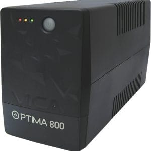 No break interactivo OPTIMA 800, 800VA/480W, Voltaje 120/127 +/-5%, 6 NEMA 5-15R 4 respaldadas/2 reguladas, FP 0.6, Proteccion de linea RJ11/RJ45, LEDS