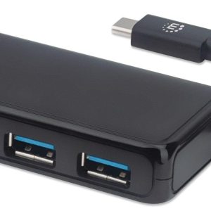 Conector Múltiple de 4 Puertos para USB MANHATTAN 164924