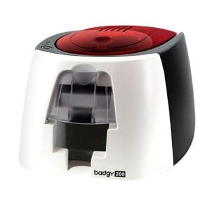 Kit Badgy EVOLIS BADGY200, PVC, Negro, Rojo, Color blanco, Pintar por sublimación/Transferencia térmica, Kit de Credencializacion