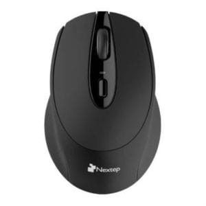 Mouse Nextep Inalámbrico NE-410E Ergonómico USB 1600 dpi Batería Incluida  AA Color Negro