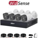 Kit de Videovigilancia DAHUA 4 canales KIT DE 4 CH 1MP KITXVR1B04-I/T/4-B1A11N