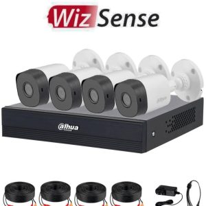 Kit de Videovigilancia DAHUA 4 canales KIT DE 4 CH 1MP KITXVR1B04-I/T/4-B1A11N