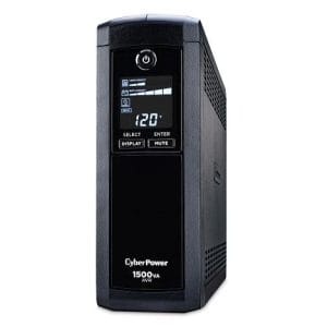 No-Break CyberPower CP1500AVRLCDa, 1500 VA, 900 W, Negro, Hogar y Oficina