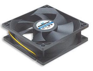 700320 Ventilador para Gabinetes / Fuentes de Poder, 80 mm, 4 pines, Rodamientos tipo Sleeve otorgan una operación confiable y silenciosa.