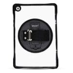 FUNDA GLASS CON GIRO 360° PARA GALAXY A9+ 11 PULGADAS,  X210/X216/X218, FUNDA TRASPARENTE, INCLUYE CORREA DE MANO GIRATORIA, BROBOTIX 406160