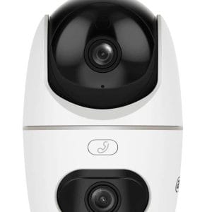 DAHUA DH-HPT1539DD-STW-5E2-IL - Cámara IP PT Dual de 10 Mp/2 Lentes de 3k/ 30 de IR y Luz Visible/ Boton de Llamada/ Audio 2 vías,Ranura MicroSD