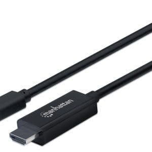 Cable Mini DisplayPort a HDM MANHATTAN 153287, 1,8 m, Mini DisplayPort, HDMI, Negro, Macho/Macho