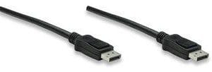 Cable Displayport MANHATTAN 307093, 3 m, DisplayPort, DisplayPort, Negro