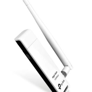 Adaptador USB TP-LINK TL-WN722N, Inalámbrico, 150 Mbit/s, Color blanco