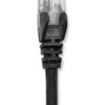 Cable de red UTP, Cat6, 3m (10ft), 100% Cobre, Contactos chapa de oro, Cable Patch Negro INTELLINET 342070