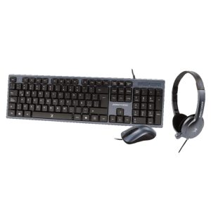 Kit de Teclado, Mouse y Diadema con Micrófono Integrado Alámbrico | PERFECT CHOICE
