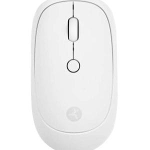 Mouse Inálambrico TechZone terminado rubber silencioso color blanco