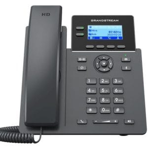 Teléfono IP de 2 líneas con 4 cuentas SIP, conferencia de 5 vías, Ethernet con Poe pero NO incluye su fuente de alimentación