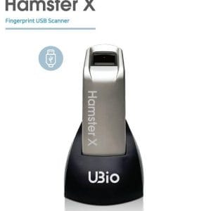 Lector biometrico de huella digital Hamster X ( INGHRWNTGHAMSTERX ) con conexión USB para integrarlo a una aplicación propia. N.P. HFDU06R