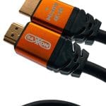 SAXXON SX015HDC - Cable HDMI de 1.5 metros de alta velocidad  Resolución 4K / Canal de retorno de audio (ARC) /Blindado / Chapado en oro