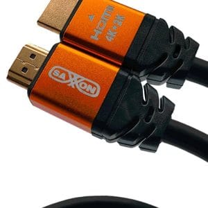 SAXXON SX015HDC - Cable HDMI de 1.5 metros de alta velocidad  Resolución 4K / Canal de retorno de audio (ARC) /Blindado / Chapado en oro