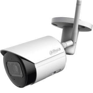 DAHUA IPC-HFW1430DS-SAW - Camara IP Bala  Wifi de 4 Mp/ Lente de 2.8mm/ 90°/ H.265+/ IR de 30 Mts/ Integrado/ Ranura para MicroSD/ Metalica/ IP67/ DWD
