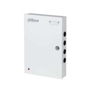 DAHUA DH-PFM342-9CH - Fuente de Poder de 12v 10 Amper/para 9 Camaras/Voltaje de Entrada de 90 Vca/ Fusibles Intercambiables/ MetalicoContra Descargas