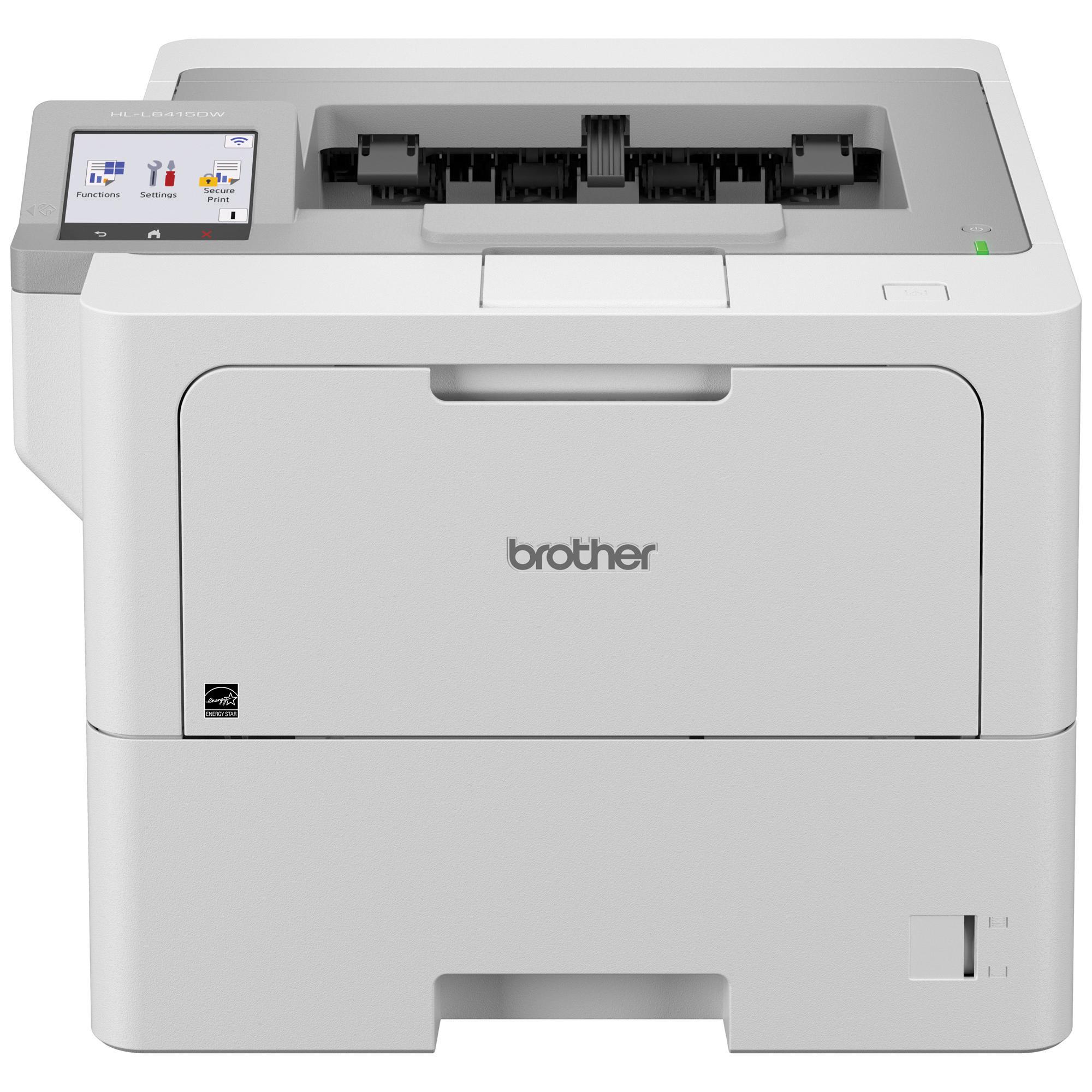 Impresora Láser Monocromática Brother Valor HLL6415DW, 52 ppm, Dúplex, Gigabit Ethernet, Wifi, Tóner de hasta 25,000 págs
