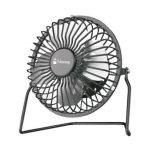 Mini Ventilador de Escritorio Nextep NE-690 metálico  color gris  con conexión de USB