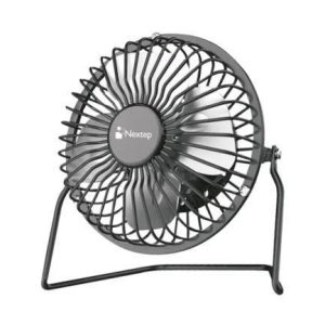 Mini Ventilador de Escritorio Nextep NE-690 metálico  color gris  con conexión de USB