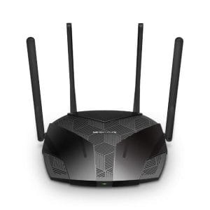 ROUTER WIFI6 DE DOBLE BANDA AX3000 MERCUSYS MR80X CON 4 PUERTOS GIGABIT PARA CONECTAR MÁS DISPOSITIVOS