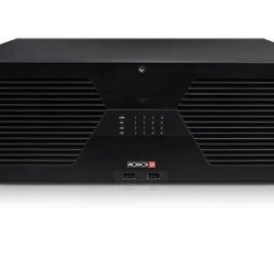 NVR de 128 canales Via Red, soporta cámaras IP de hasta 16 MP,Soporta 16 HDD 10 TB, 4K HDMI, analítico de Reconocimiento facial, NDDA, Check Point