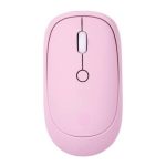 Mouse Inálambrico TechZone terminado rubber silencioso color rosa