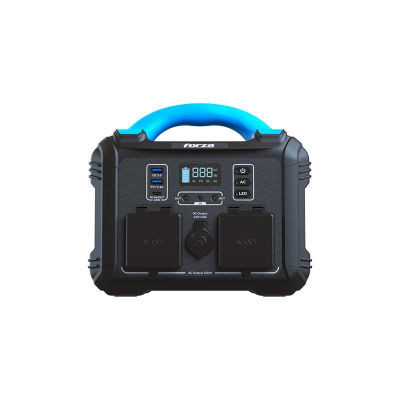 Power Station Forza Titan 300W(FPP-T300), Color Negro con Azul, Capacidad 236.25Wh