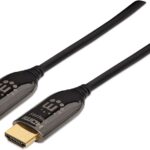 Cable HDMI Fibra Óptica 4K@60Hz MANHATTAN 355445, 50 m, Macho, Negro