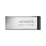 Memoria USB de 256GB UR350 3.2 Gen 1 (retrocompatible 3.0 y 2.0), diseño elegante sin tapa. Color Metálico, negro. UR350-256G-RSR/BK