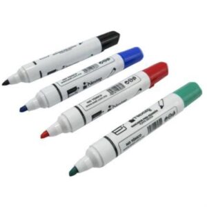 Juego de Marcadores NEXTEP NE-078 para pintarron  Blanco 4 colores punta cincel  4mm