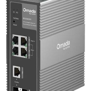 Switch TP-LINK IES206GPP, Gris, 6 puertos