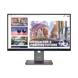Monitor Lenovo ThinkVision P27QD-40, 27 pulgadas WLED, Resolución 2560x1440, Tiempo de respuesta de 4 ms, Color Raven Black, Garantía de 3 años