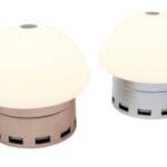 LUMINARIO LED NL-1 SMARTHUB 6 PUERTOS TOUCH AMPERAJE INTELIGENTE, PROTECCION CONTRA DESCARGAS PLATA